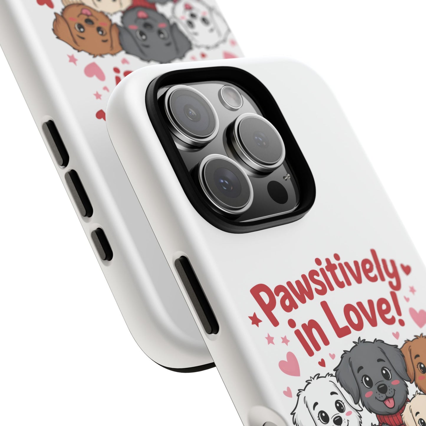 Pawsitively in Love! Cute Puppy Phone Case — Protective Tough Case for Dog Lovers