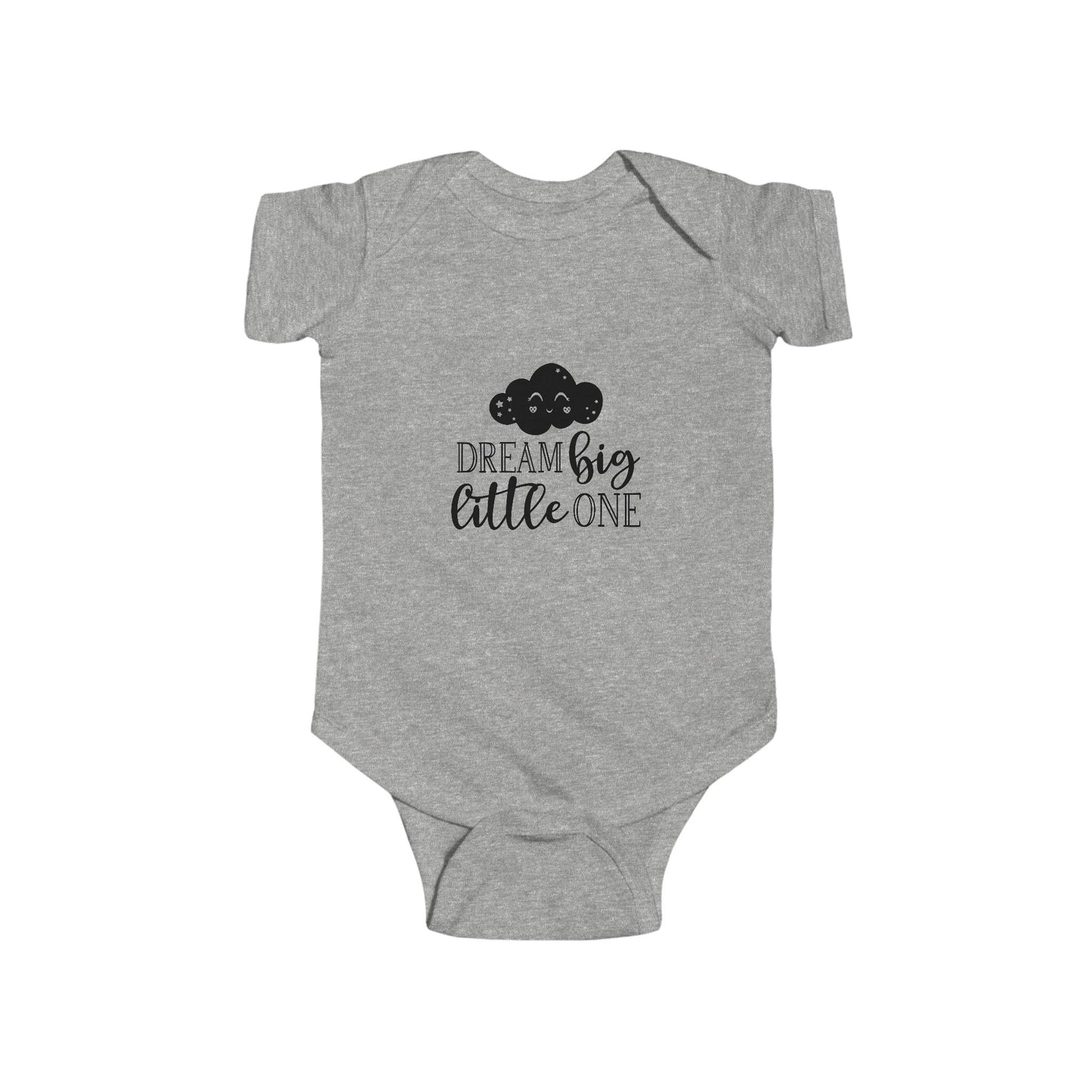 Dream Big Little One Infant Bodysuit - Cute Cloud Baby Onesie