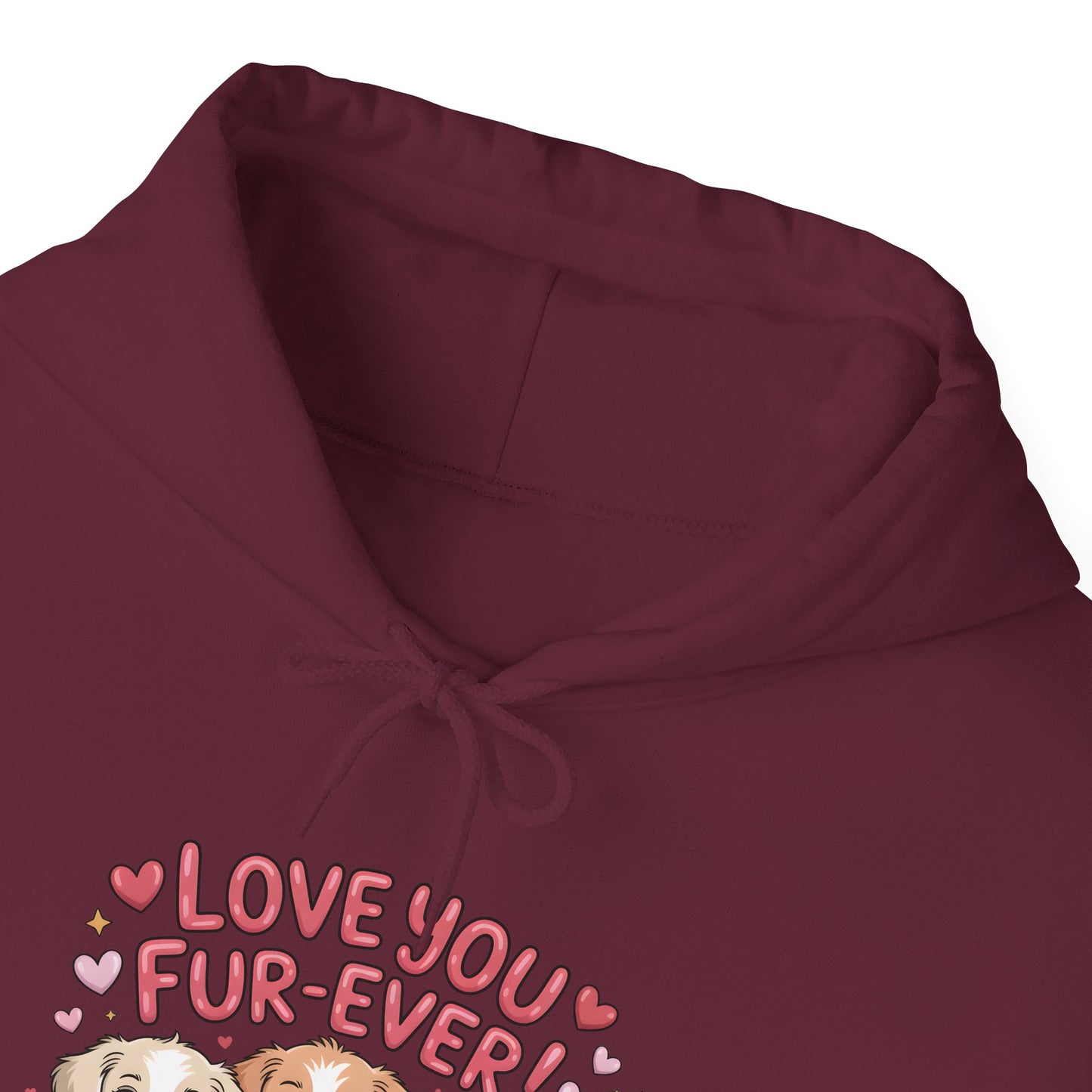 Dog Lover Hoodie — "Love You Fur-Ever" Cute Puppies Valentine Sweatshirt, Gift for Dog Lovers, Couples Gift