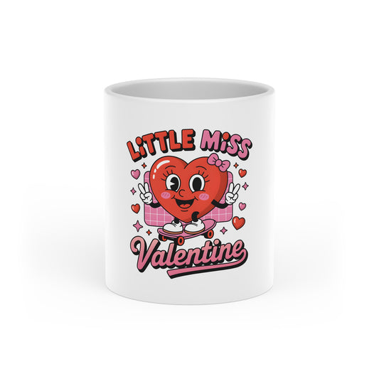 Heart-Shaped Mug - Little Miss Valentine Valentine Gift for Her