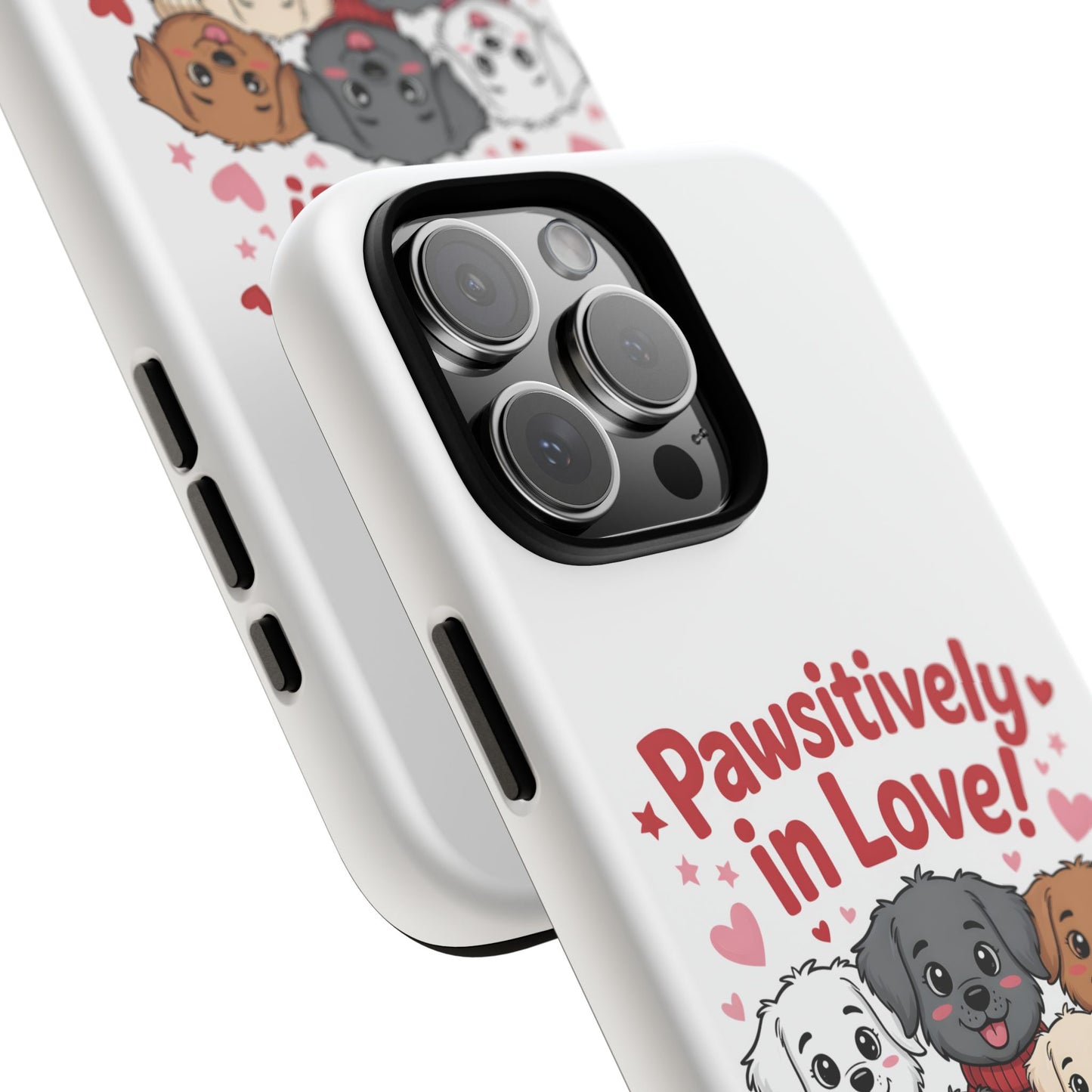 Pawsitively in Love! Cute Puppy Phone Case — Protective Tough Case for Dog Lovers