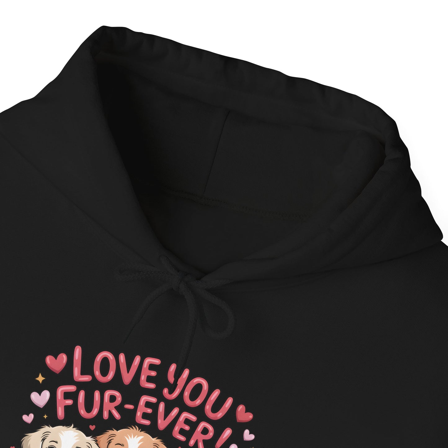 Dog Lover Hoodie — "Love You Fur-Ever" Cute Puppies Valentine Sweatshirt, Gift for Dog Lovers, Couples Gift