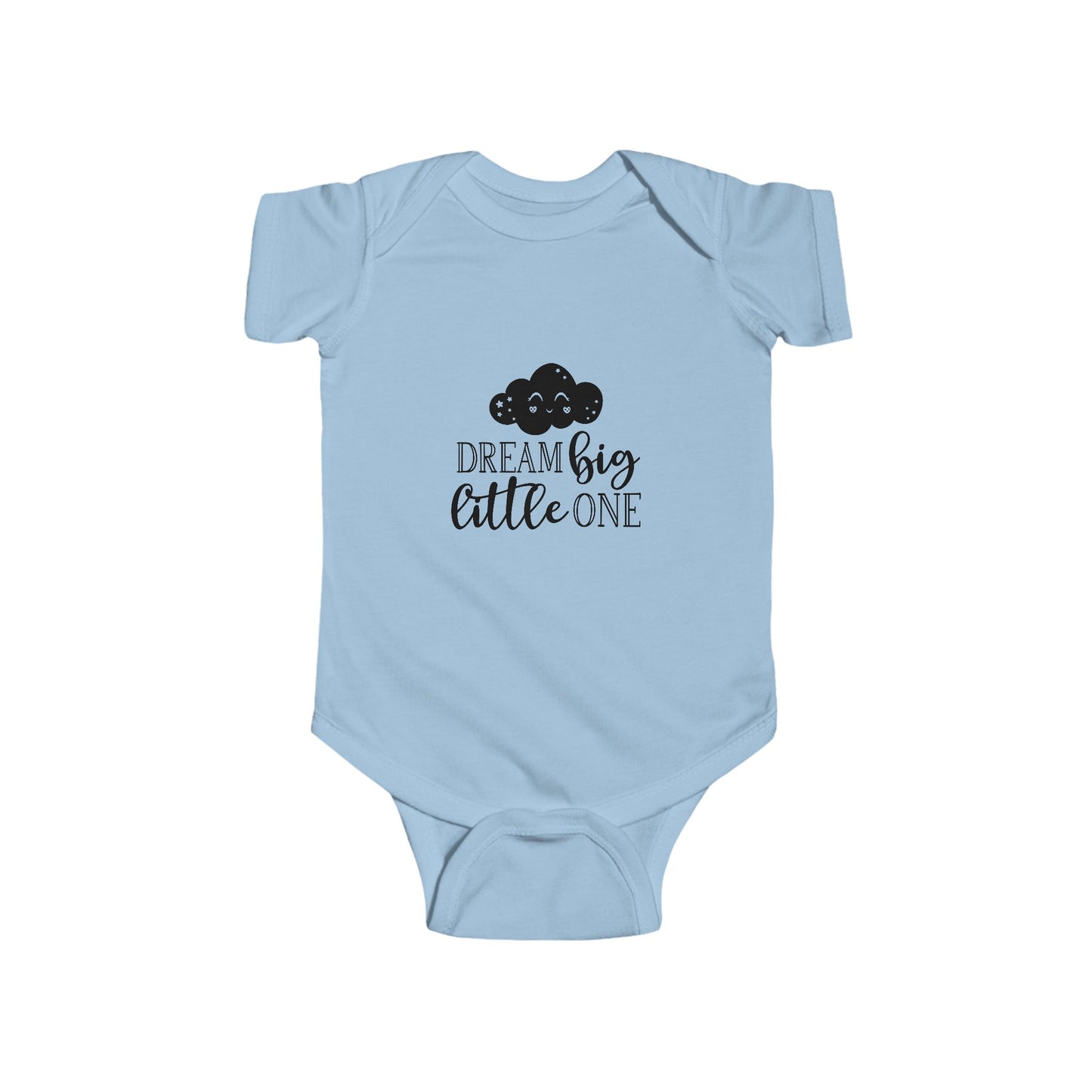Dream Big Little One Infant Bodysuit - Cute Cloud Baby Onesie