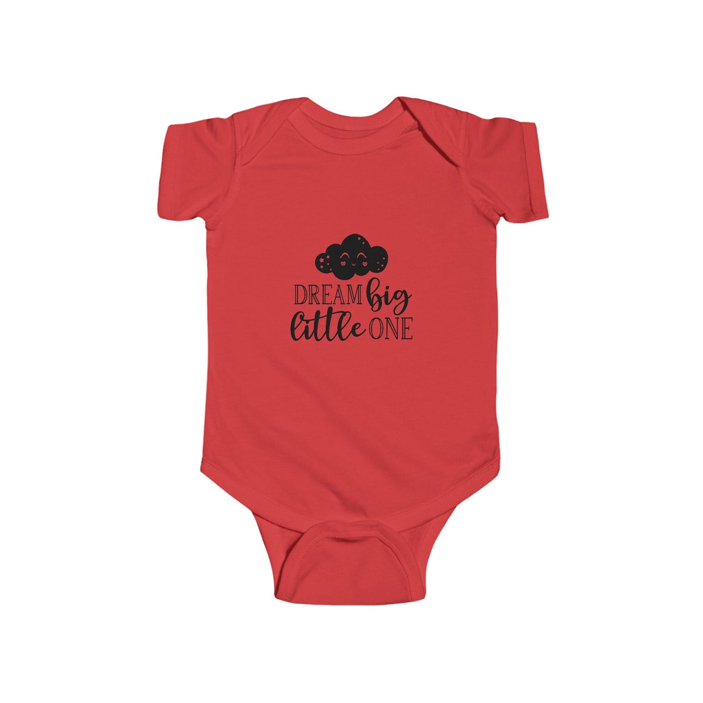 Dream Big Little One Infant Bodysuit - Cute Cloud Baby Onesie